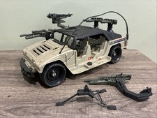 1990 GI Joe HAMMER JEEP 100% COMPLETE. UNBROKEN ANTENNA - SIDE GUN BROKEN picture