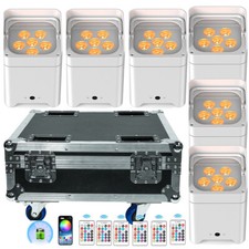 6PCS 6x18W Wireless Par Light Battery Powered RGBWA+UV 6 LED Uplight with Case picture