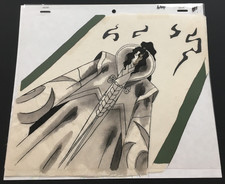 UNIQUE ANIME PRODUCTION CEL - UNKOWN SERIES - VINTAGE ANIMATION *CHECK IT OUT picture