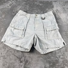Columbia Shorts Men Large PFG Cargo Gray Cotton Fishing EUC picture