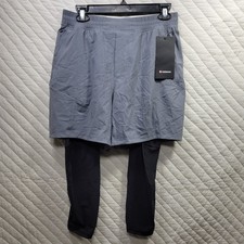 NWT Lululemon Men’s Active Expert Short Tight 6” Workout Gym Zip Pockets Medium picture