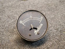 OEM early, antique Indian amp gauge, barnfind, w broken needle, great patina picture