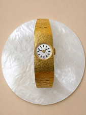 Vintage 1970s Gold Bulova Womens Mechanical Watch picture