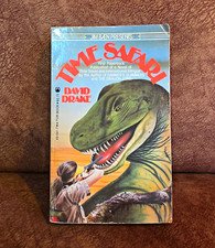 Time Safari David Drake 1982 1st Printing TOR Paperback Dinosaur Sci-Fi Vintage picture