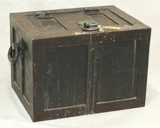Old West Railway Express Strongbox With Original Key Circa 1880-1910 (Works) picture