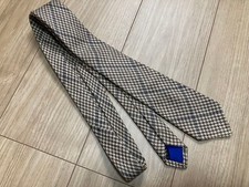 Drake's Tie Houndstooth Check Beige Brown picture