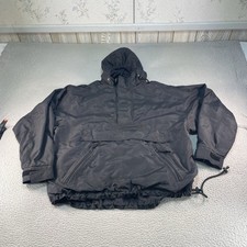 Vintage Gap Jacket Mens XL Black Nylon Hooded Anorak Pullover Outdoor 90s Hiking picture