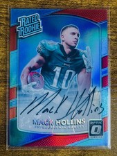 2017 Donruss Optic - Rated Rookie Mack Hollins #161 Red Autographs /50 (AU, RC) picture