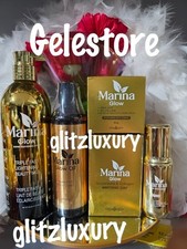 5pcs. Marina Glow super lightening beauty Milk, Soap, GLOWING oil, serum & face picture