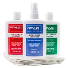 Novus Plastic Polish Kit #1, #2, and #3, 8oz. Each with 6 Polish Mates picture