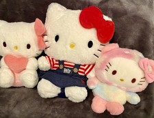 3 Hello Kitty Incredibly Soft Plush Stuffed Animals, 12” & 9” NEW picture