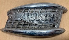 ORIGINAL TRIUMPH MOTORCYCLE TIGER CUB TANK BADGE / MARQUE - 1950's - VERY GOOD picture