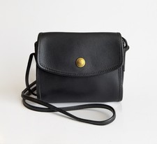 RARE Vintage Coach 9892 Chrystie Bag Black Leather USA pre-1994 picture