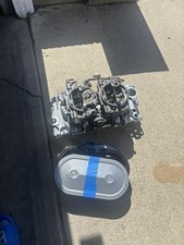 Edelbrock C26 Small Block Dual Quad Intake Manifold W/ Carter 4 Barrel Carbs  picture