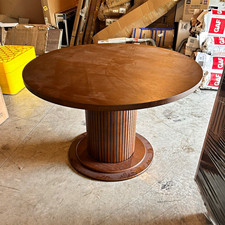 NTC Summit Round Dining Table 47 in x 29 in H Wood, Dark Walnut Finish picture