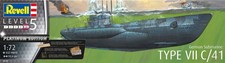 Revell/Germany 1:72 #5163 WWII German Submarine Type VII C/41 Platinum Ed.~NEW picture