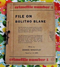 Vintage 1936 Crimefile #1, file on Bolitho Blane Marrow Mystery by D. Wheatley picture