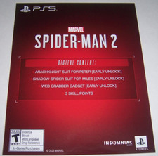 Marvel Spiderman 2 two Preorder Bonus DLC PlayStation 5 PS5 picture