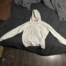 *Pre Owned* Spider Worldwide Rhinestone White Hoodie 100% Authentic (Size XXL) picture