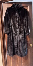 Stunning dark brown genuine mink full length and double breasted. Gorgeous. picture