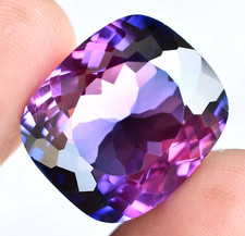 Natural Purple Blue Montana Sapphire 39.25 Ct Flawless Certified Loose Gemstone picture