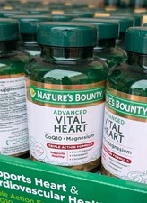 2 Pack Nature’s Bounty Advanced Vital Heart CoQ10 Magnesium 60 Softgels Each picture