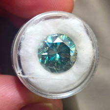 5.75ct Blue Diamond Round Brilliant Cut VVS1 G Excellent Cut GII Cert picture