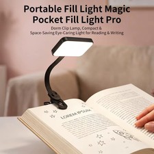 LED Reading Book Light w/Clip Flexible USB Rechargeable Bed Travel Desk Laptop picture