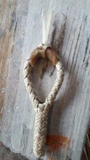 CHARRO ROPE RAWHIDE HONDO, HONDILLA DE CUERO ROSADERA SOGA CHARRA LARIAT LASSO picture