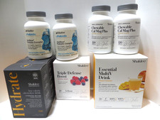 9pc Shaklee Lot - Hydrate Triple Defense Boost Chewable Cal Mag Plus Optiflora + picture