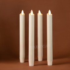 Luminara Flickering Flameless Battery Operated LED Taper Candle with Remote 9.5