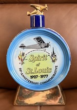 VINTAGE 1977 EZRA BROOKS SPIRIT OF ST LOUIS 50th ANNIVERSARY DECANTER picture