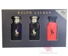 Polo Ralph Lauren 3 Pc-1.0 oz EDT Spray -Polo Blue+Polo Black+Polo Red picture
