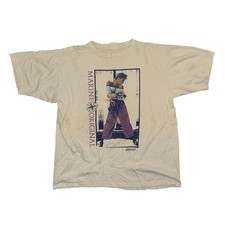 Vintage Marine Original Gigande Graphic T-Shirt Single Stitch Cream Mens XL picture