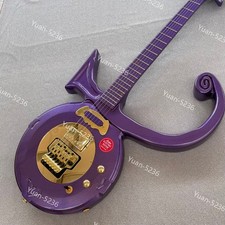 Prince Symbol Solid Electric Guitar Stainless Rounded Fret Edge  Gold Hardware picture