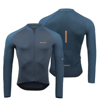 Rvouei Breathable Long Sleeve Cycling Jersey Set Bib Pants Ropa Maillot Ciclismo picture
