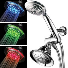 HotelSpa Multi-Setting High Pressure Handheld Shower with LED Showerhead Combo picture