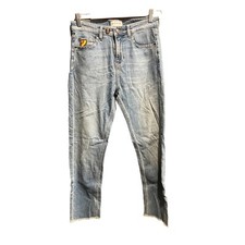 Mira Mikati Unstoppable Light Wash Cutoff Women's Jeans Size 2 picture