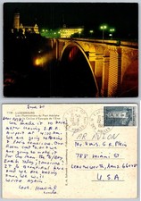Continental Luxembourg Pont Adolphe Postcard picture