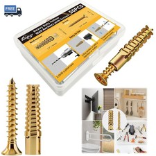 50PCS Expansion Anchors with Screws Door Hinge Screw Hole Repair Kit for Cabinet picture