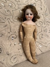 Antique 9.5” German Sonneberg Belton Type Bisque Doll Glass Eyes c1880 picture