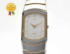 New Batt Vintage 1985 SEIKO ARC 1220-529A Rectangular 21mm Unisex Quartz Watch picture