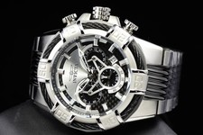 Invicta Bolt Chronograph Quartz Black Dial Steel, Black Tone Men's Watch 52mm picture