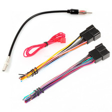 For 07-13 GMC Chevy Aftermarket Radio Stereo Wire Harness + Antenna Adapter Set picture