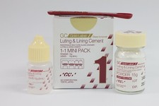 GC Gold Label Fuji 1 Mini Pack Radiopaque Luting & Lining Glass Ionomer Cement picture