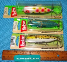 Lot of Three (3) Different Heddon Original Magnum Torpedo NOS #1 picture