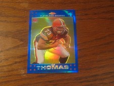 JOE THOMAS  2007 Topps Chrome BLUE REFRACTOR Rookie Card # TC264  BROWNS picture