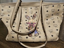 MCM Classic Beige Rabbit Tote Bag picture