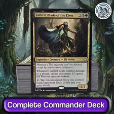 Lathril, Blade of the Elves COMMANDER DECK Elf Typal Aggro MTG Custom Edh Magic picture