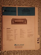 Midland 67-550 service manual original repair book mpx car radio tape player picture